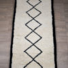 tapis berbere beni ouarain noir et blanc