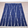 tapis berbere beni ouarain bleu