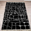 tapis berbere beni ouarain noir design