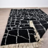 tapis berbere beni ouarain noir dos