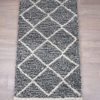 tapis berbere beni ouarain blanc et noir