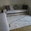 tapis berbere beni ouarain blanc design