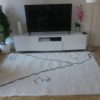 tapis berbere beni ouarain blanc design