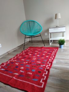 tapis berbere kilim rouge