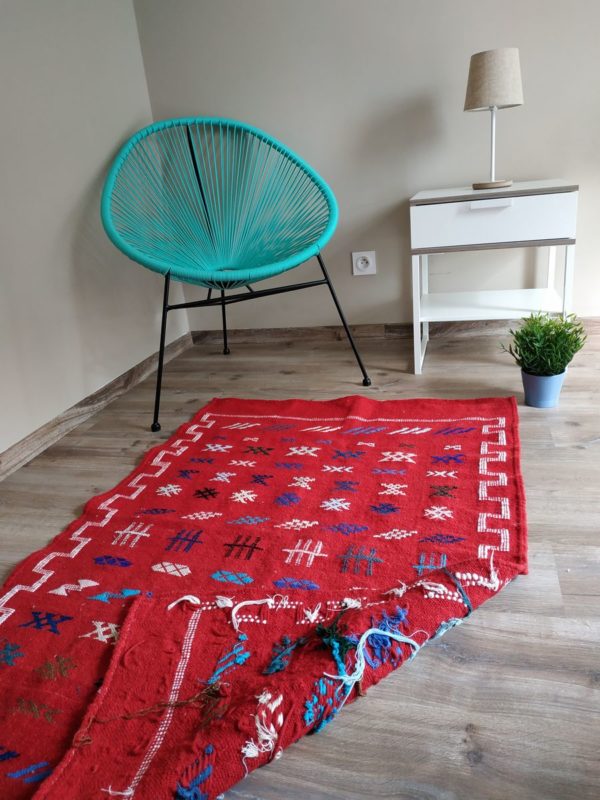 tapis berbere kilim rouge