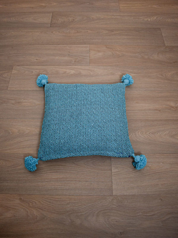 coussin berbere bleu turquoise