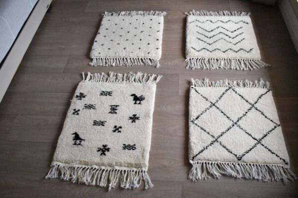 tapis berbere beni ouarain motif Zigzag