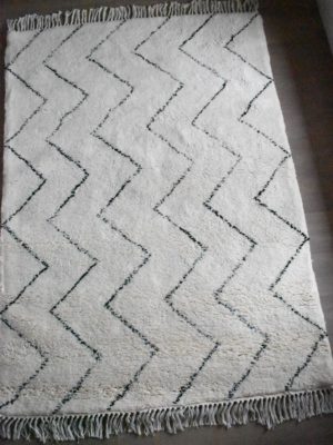 tapis berbere beni ouarain motif Zigzag