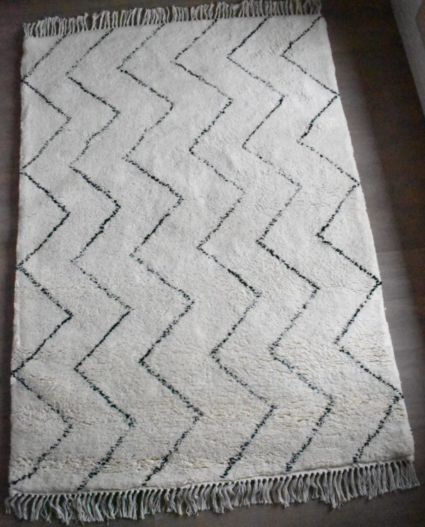 tapis berbere beni ouarain motif Zigzag