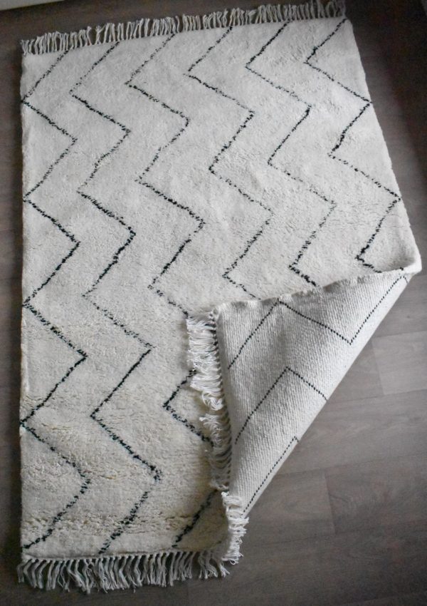 tapis berbere beni ouarain motif Zigzag