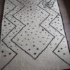 Tapis_Berbere_Beni Ouarain_TBO40_Motif Zigzag avec points