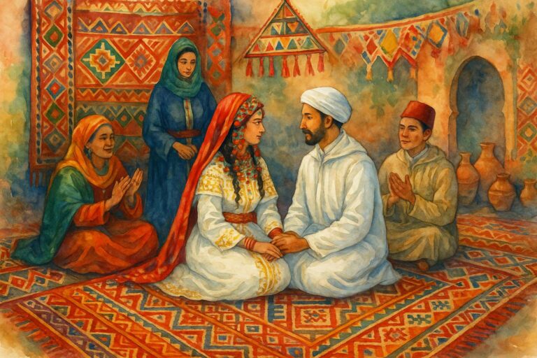 Un tapis berbère le cadeau de mariage idéal