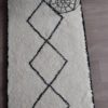 Tapis_Berbere_Beni Ouarain_TBO48_Motif Losanges au Milieu avec contour noir