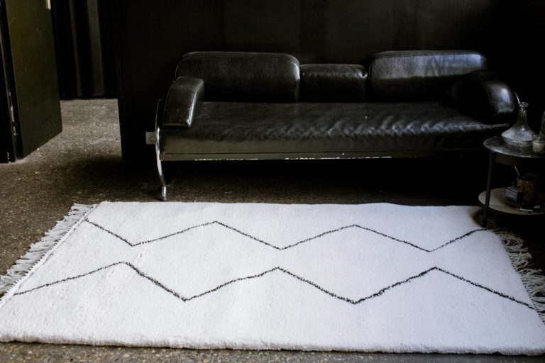 Photo_Article_Deco_Tapis Berbère Beni Ouarain_Motif Losanges ouverts