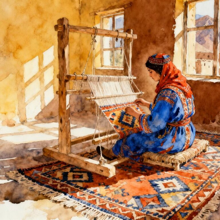 Comment sont tissés les tapis marocains