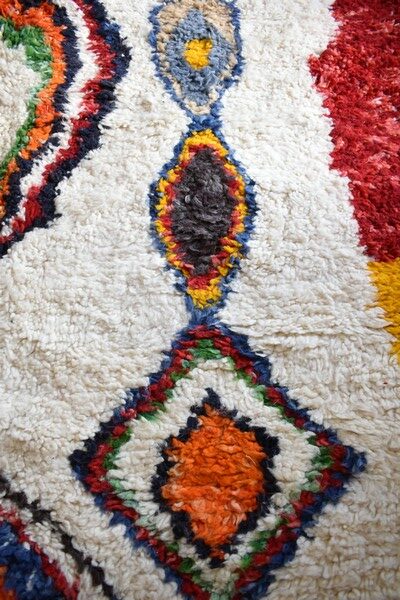 Tapis_Berbere_Beni Ouarain_TBO67_Motif SYMBOLES MULTICOLRS