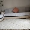 Tapis_Berbere_Beni Ouarain_TBO62_Blanc avec Motif losanges