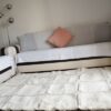 Tapis_Berbere_Beni Ouarain_TBO63_Blanc avec Motif carrés