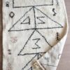 Tapis_Berbere_Beni Ouarain_TBO64_Blanc avec Motif marelle