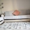Tapis_Berbere_Beni Ouarain_TBO64_Blanc avec Motif marelle