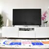 Tapis_Berbere_Beni Ouarain_TBO65_Blanc avec Motif marelle colorée